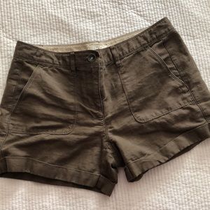 Loft green khaki shorts 2P